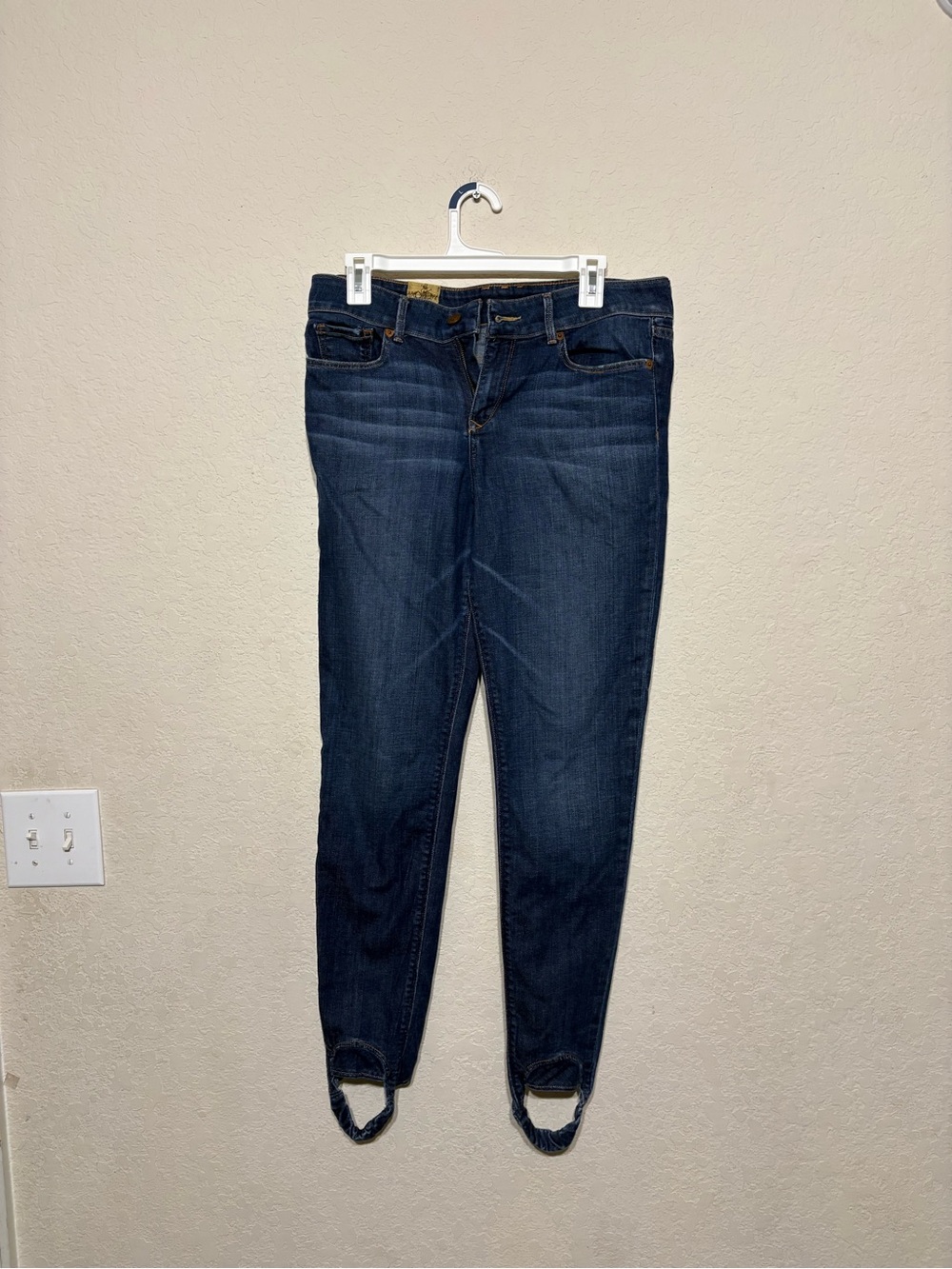 J&Company Los Angeles Women’s Dark Blue Skinny Stirrup Jeans